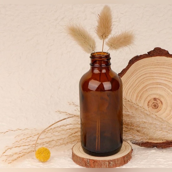 unbranded Other - Amber Glass Apothecary Bottle - Decorative Home Accent